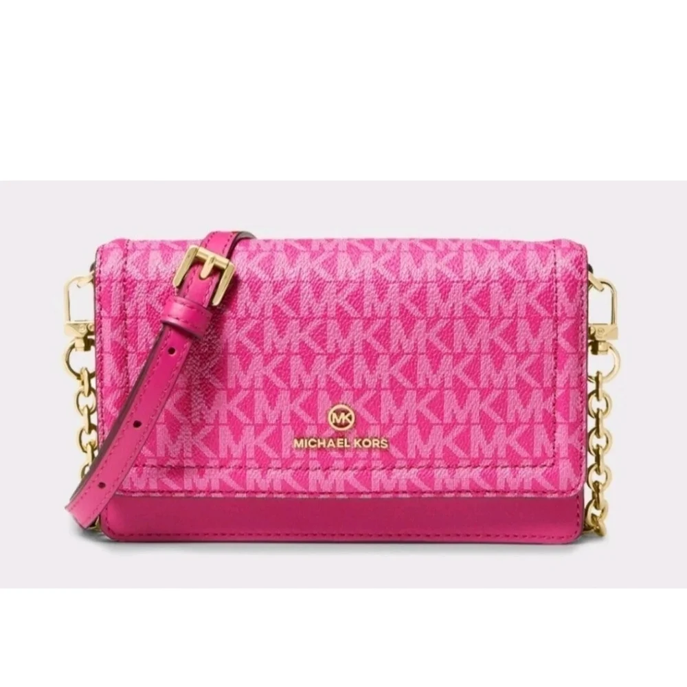 Michael Kors Jet Set Wild Berry Crossbody Nwt