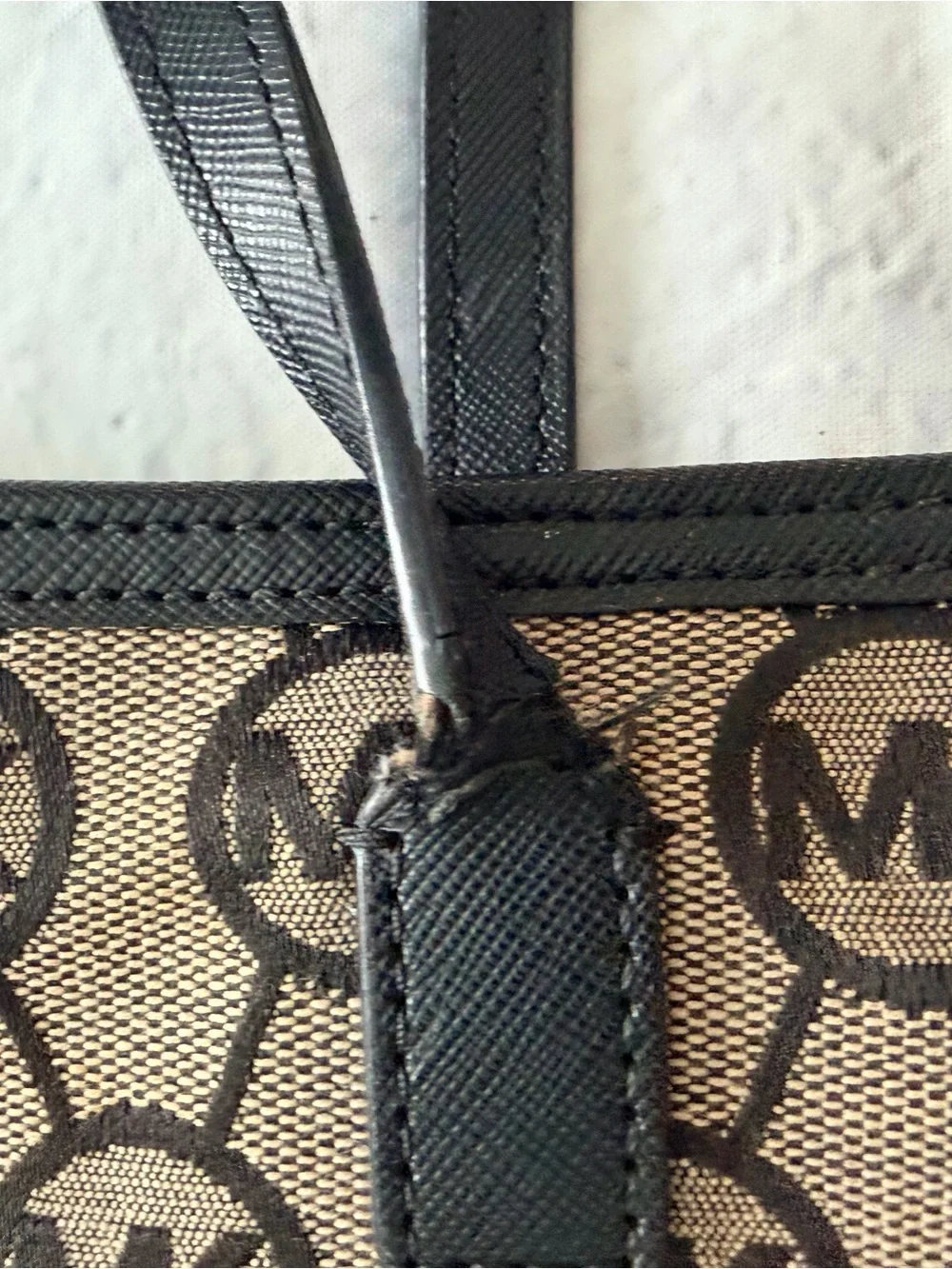 Michael Kors gold canvas