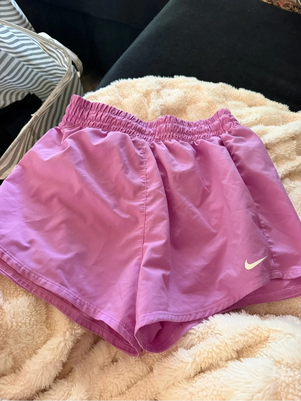 Nike Girls Purple/Pink Athletic Shorts