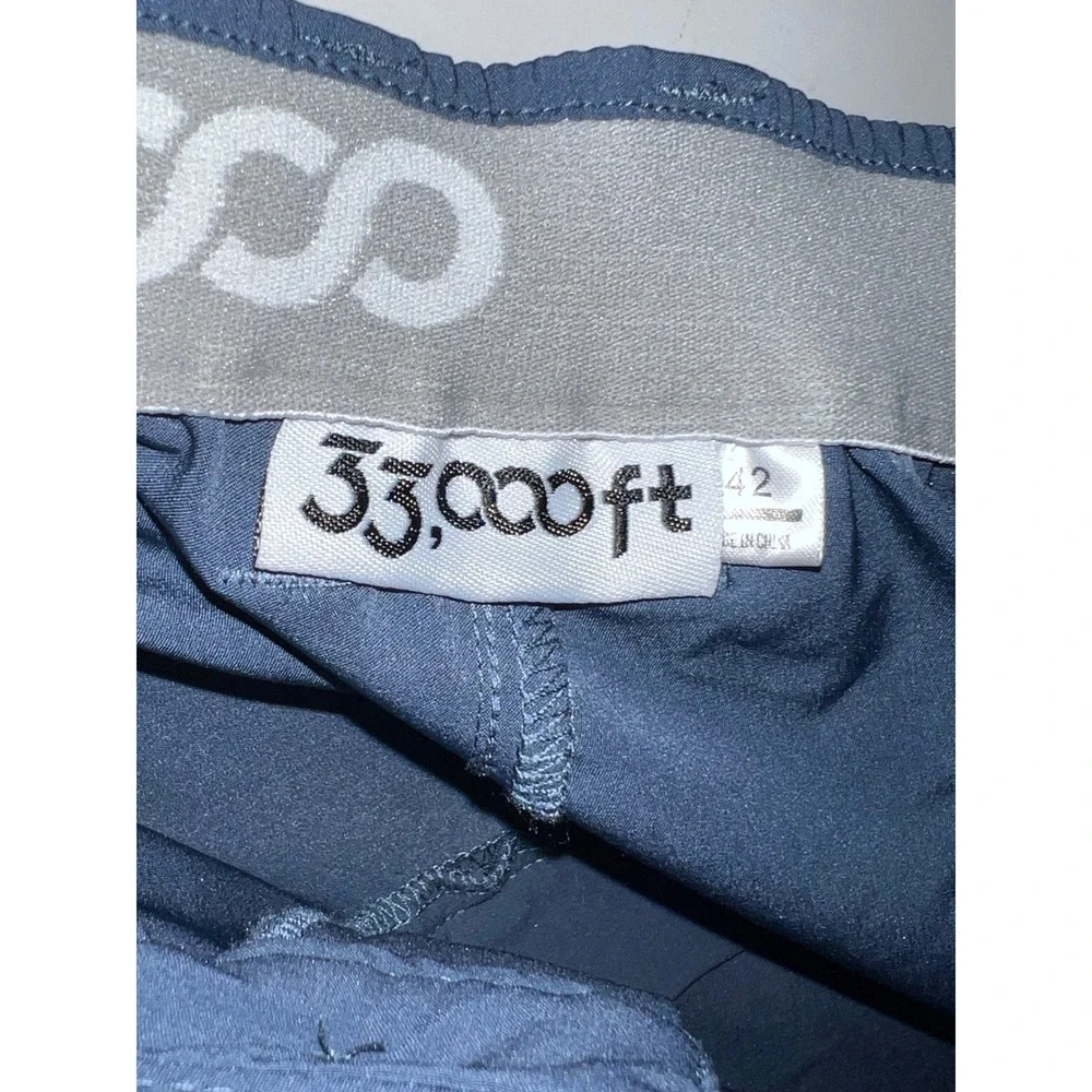 33,000ft Mens Performance Shorts Navy Blue Stretch Hiking Golf Size 42