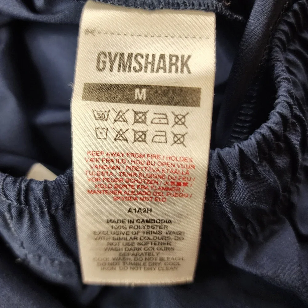 Gymshark Arrival Shorts Mens Medium Navy Blue Athletic Gym Training Lightweight