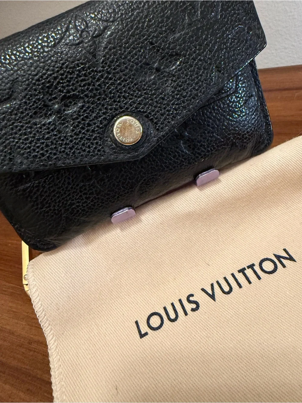 Louis Vuitton Black Monogram Envelope Wallet 💯authentic