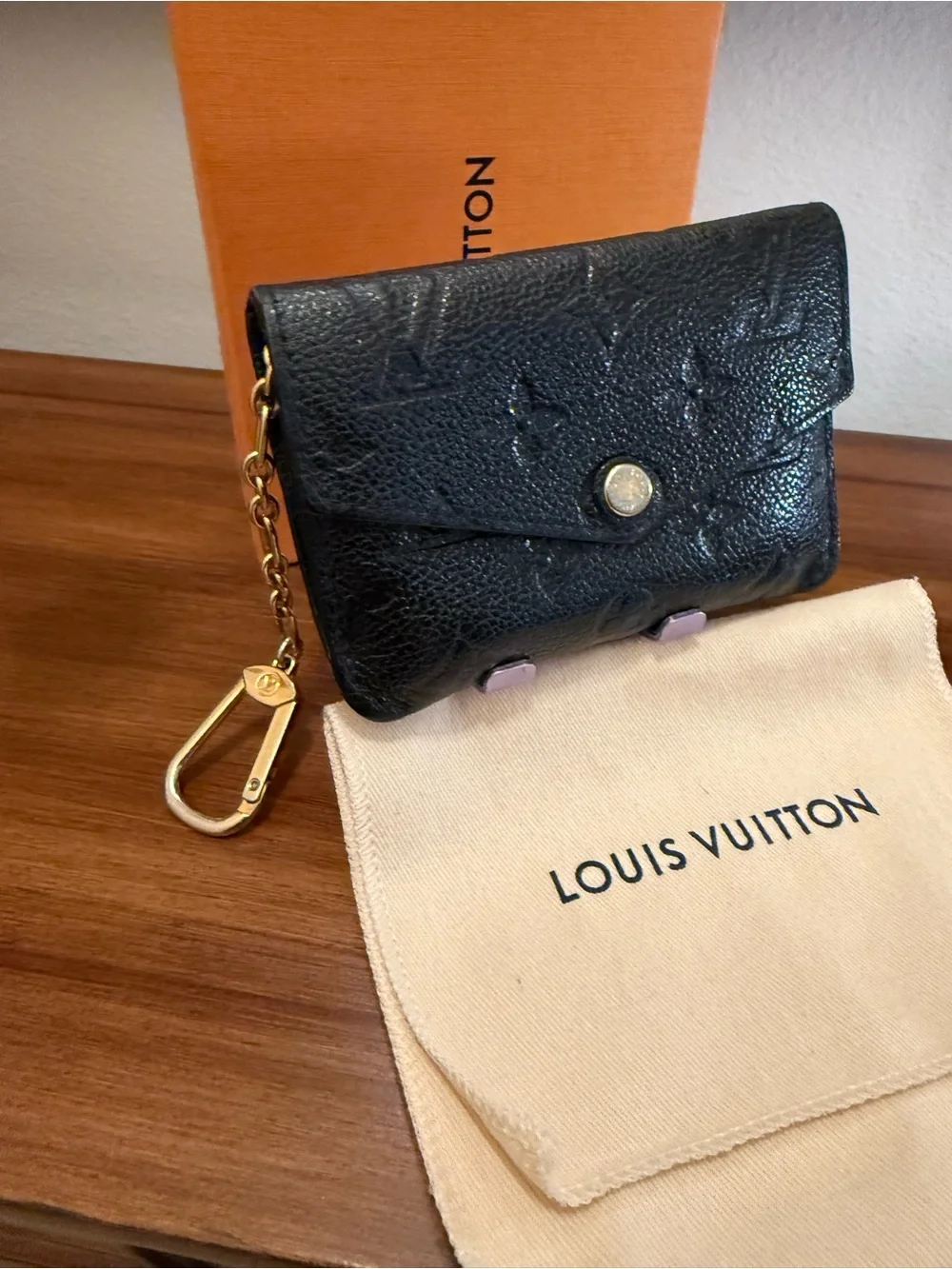 Louis Vuitton Black Monogram Envelope Wallet 💯authentic