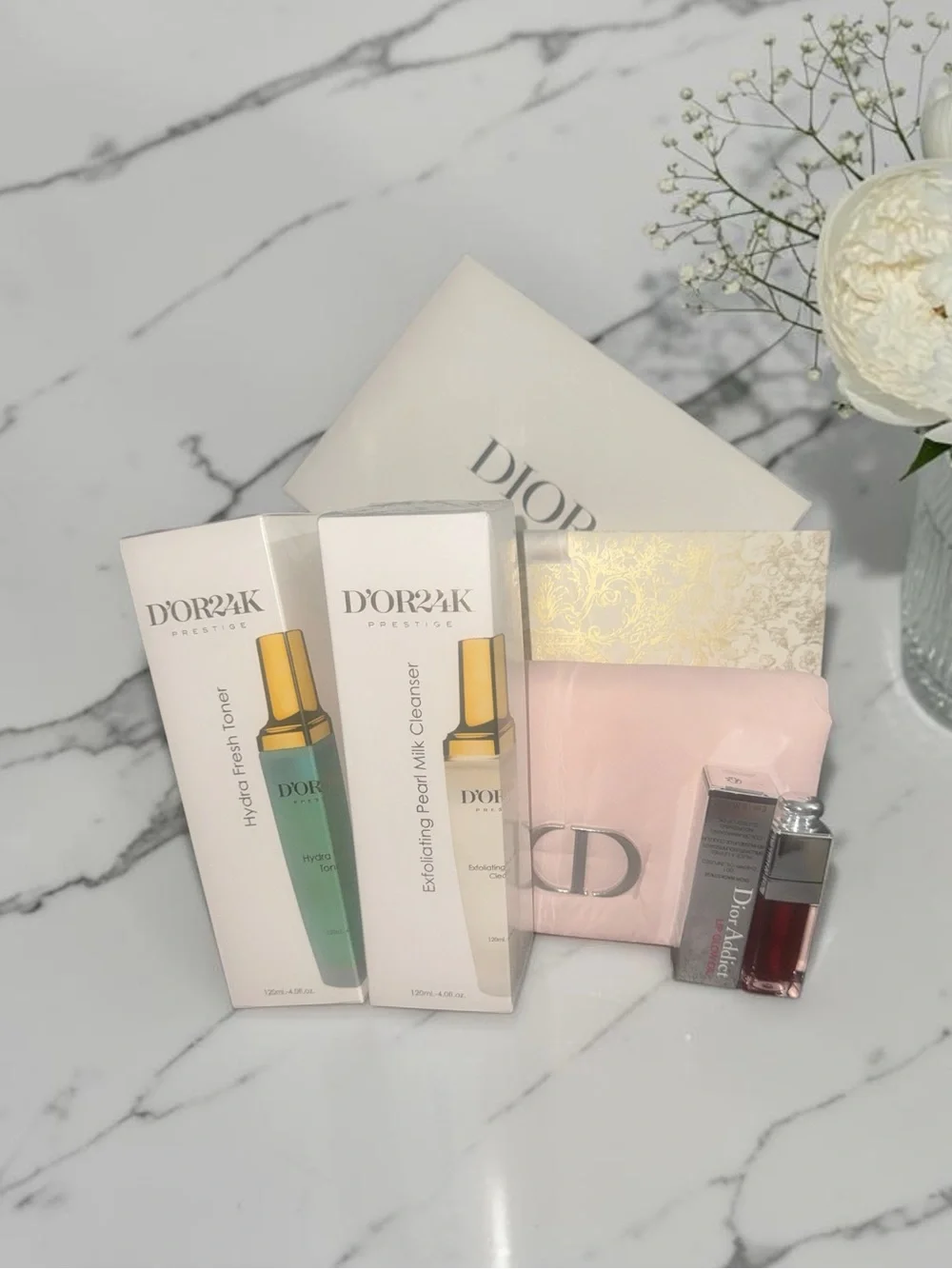Dior Gift Set with Pink Pouch