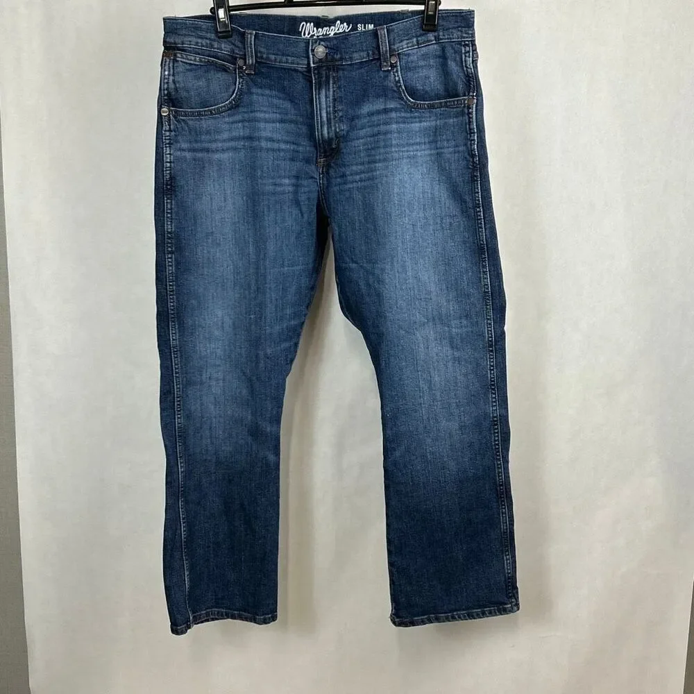 Wrangler Retro Slim Boot Cut Denim Jeans Size 36x30