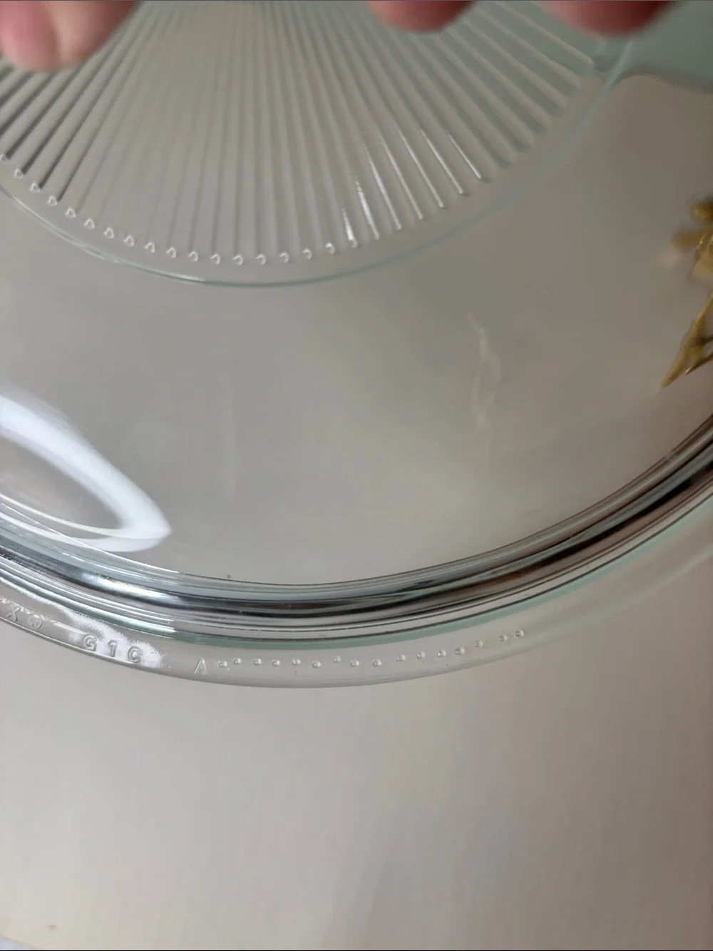 Pyrex clear glass