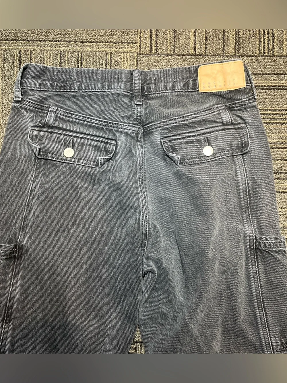 Retro Pacsun Baggy Jeans Men’s 30 x 30 Dark Wash Faded Heavyweight Skater Party