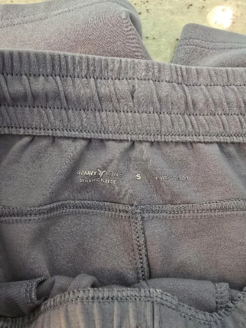 Mens Old Navy Light Gray Athletic Drawstring Shorts