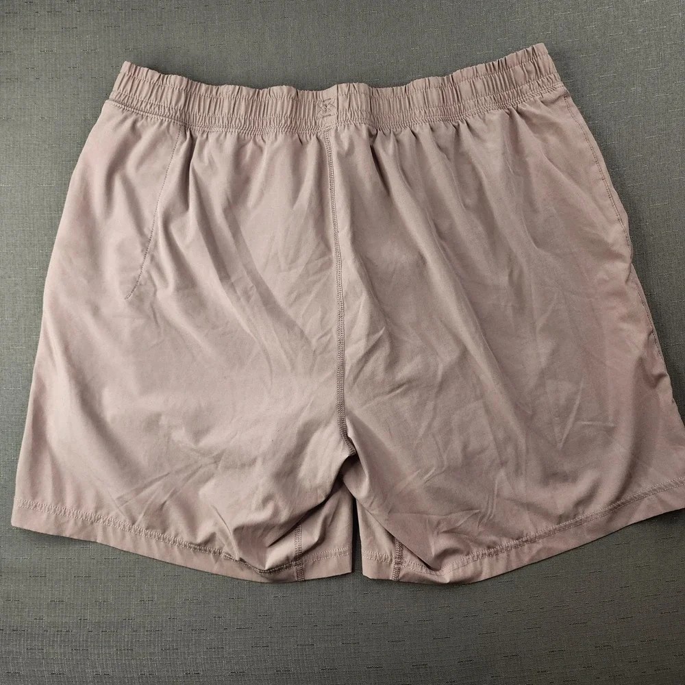 Rhone Mako Shorts Mens XL Pink Navy Blue Lined Athletic Gym Training 7