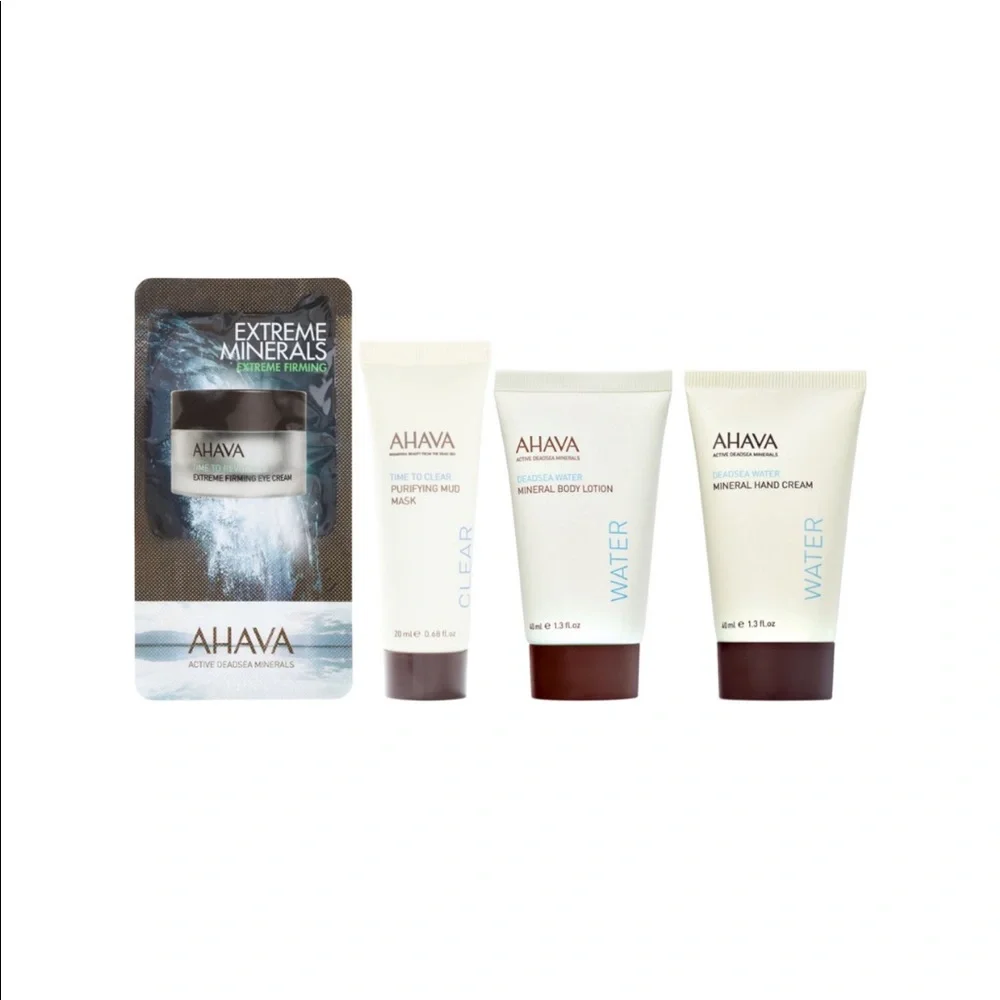 AHAVA 4p Mineral Lotion Mud Mask Hand Eye Cream