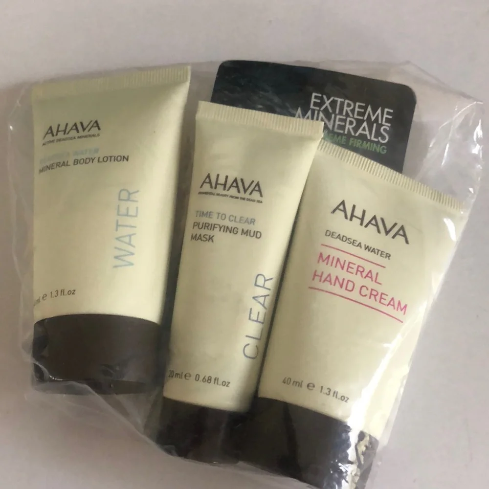 AHAVA 4p Mineral Lotion Mud Mask Hand Eye Cream