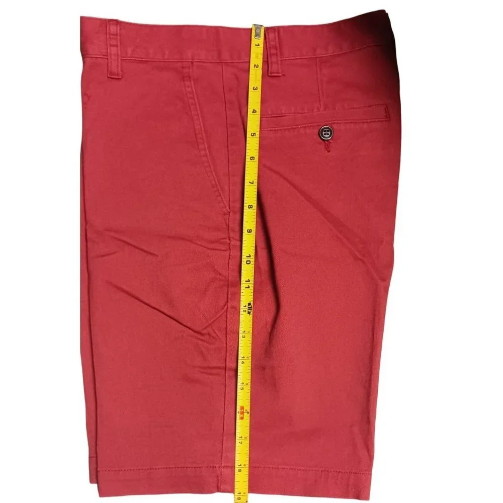 Dockers Men's Perfect Classic Fit Shorts Bank Red Size 29 New