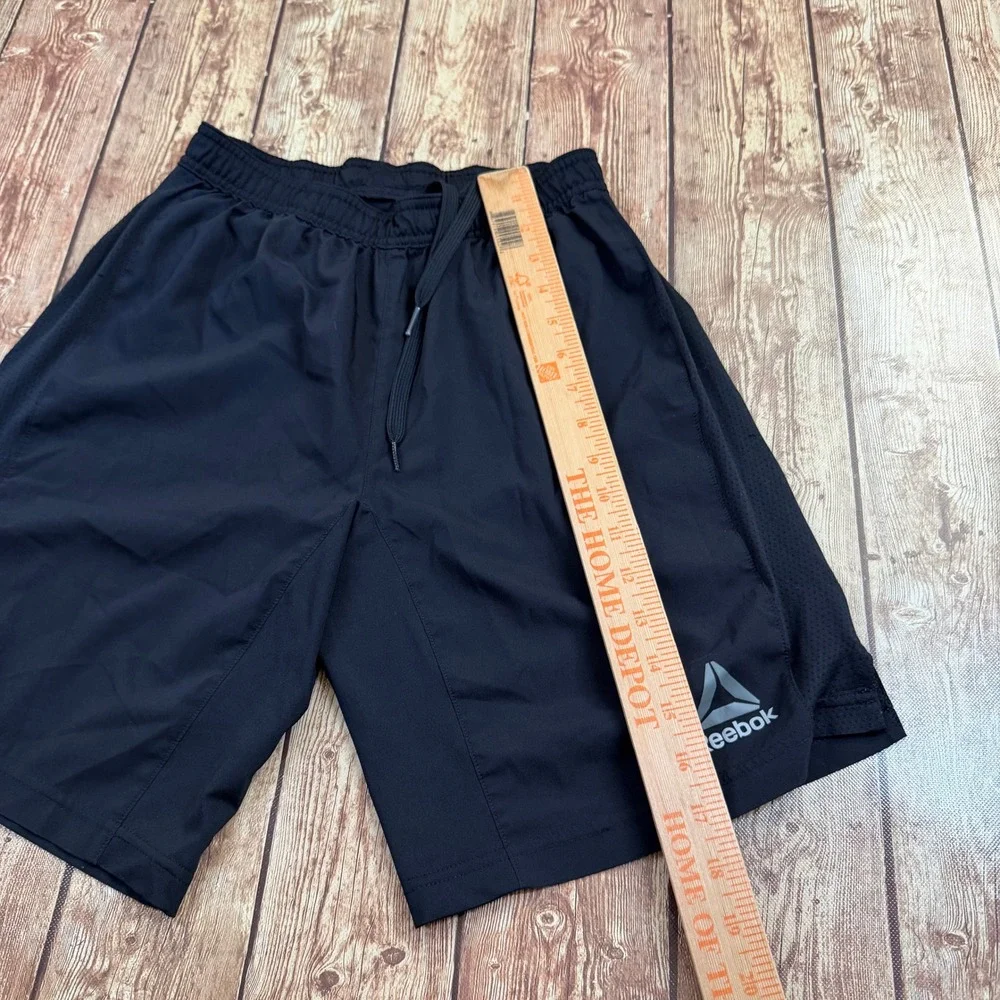 Reebok Speedwick Athletic Shorts Mens Extra Small Black Mesh Breathable