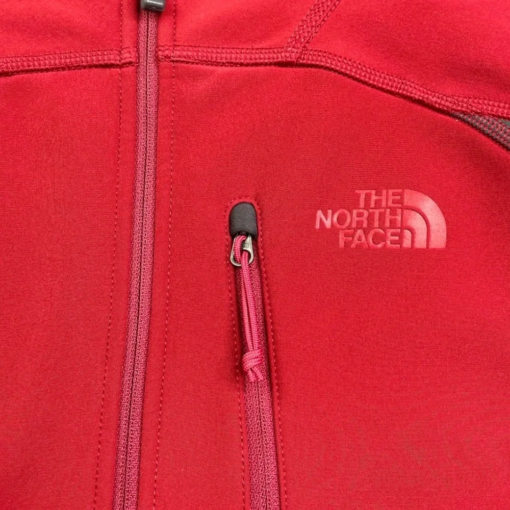The North Face Pullover Men's M Red Grey FlashDry 1/4 Zip