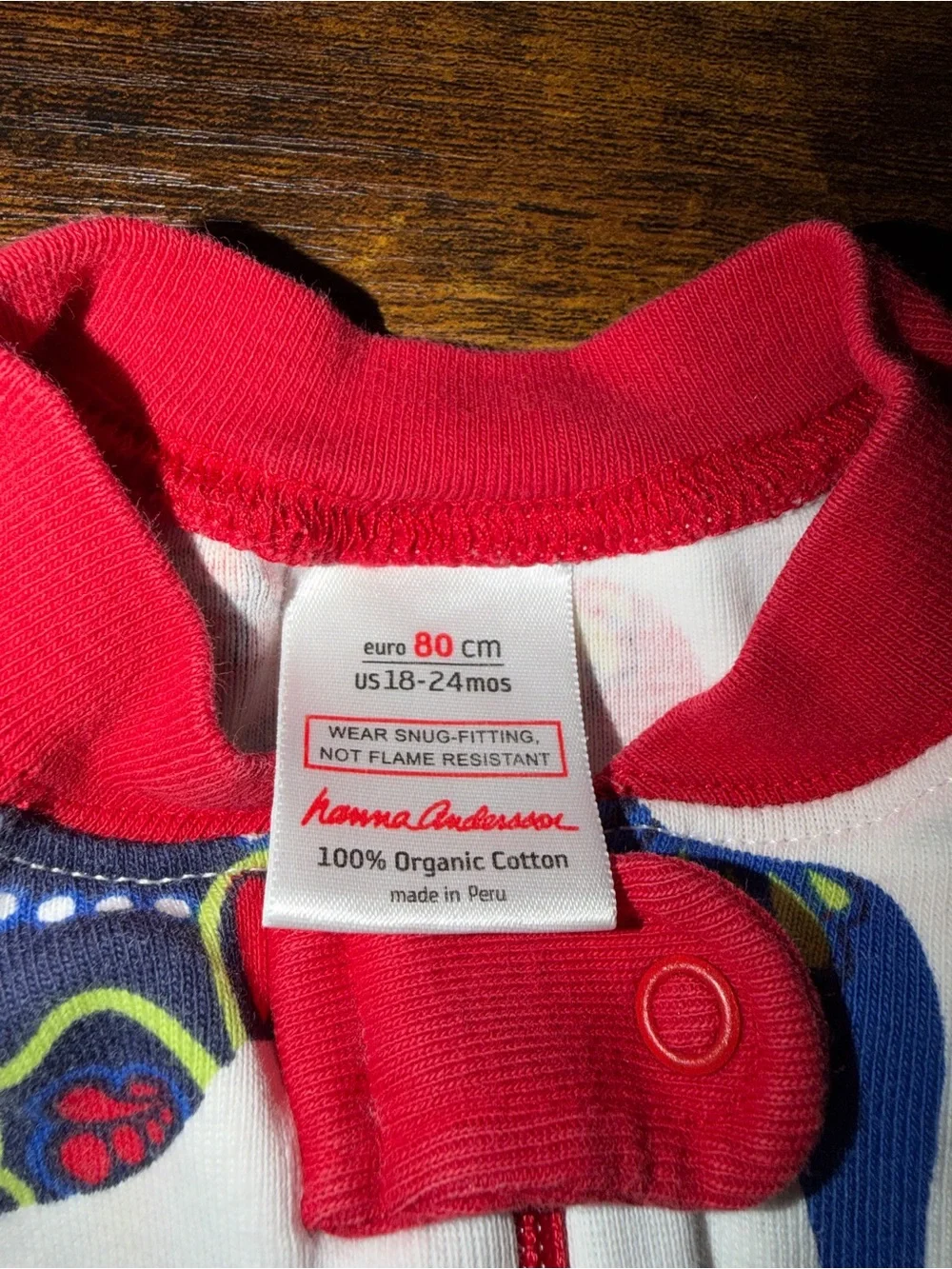 Hanna Andersson Dala Horse Organic Cotton Sleeper 18–24M