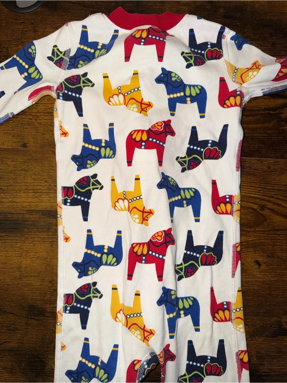 Hanna Andersson Dala Horse Organic Cotton Sleeper 18–24M