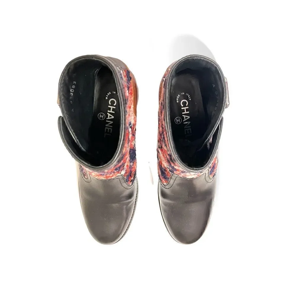 CHANEL lambskin ankle