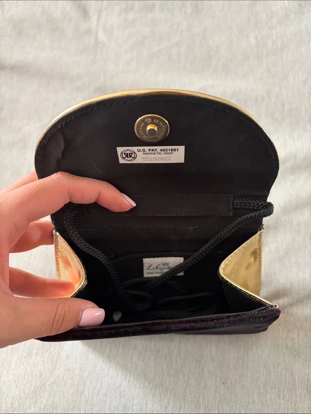 La Regale structured velvet