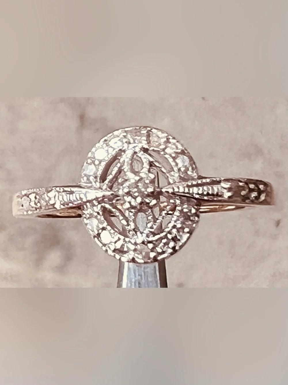 ✨Beautiful Diamond Ring NEW 10K Yellow Gold Cocktail Engagement Wedding Women’s