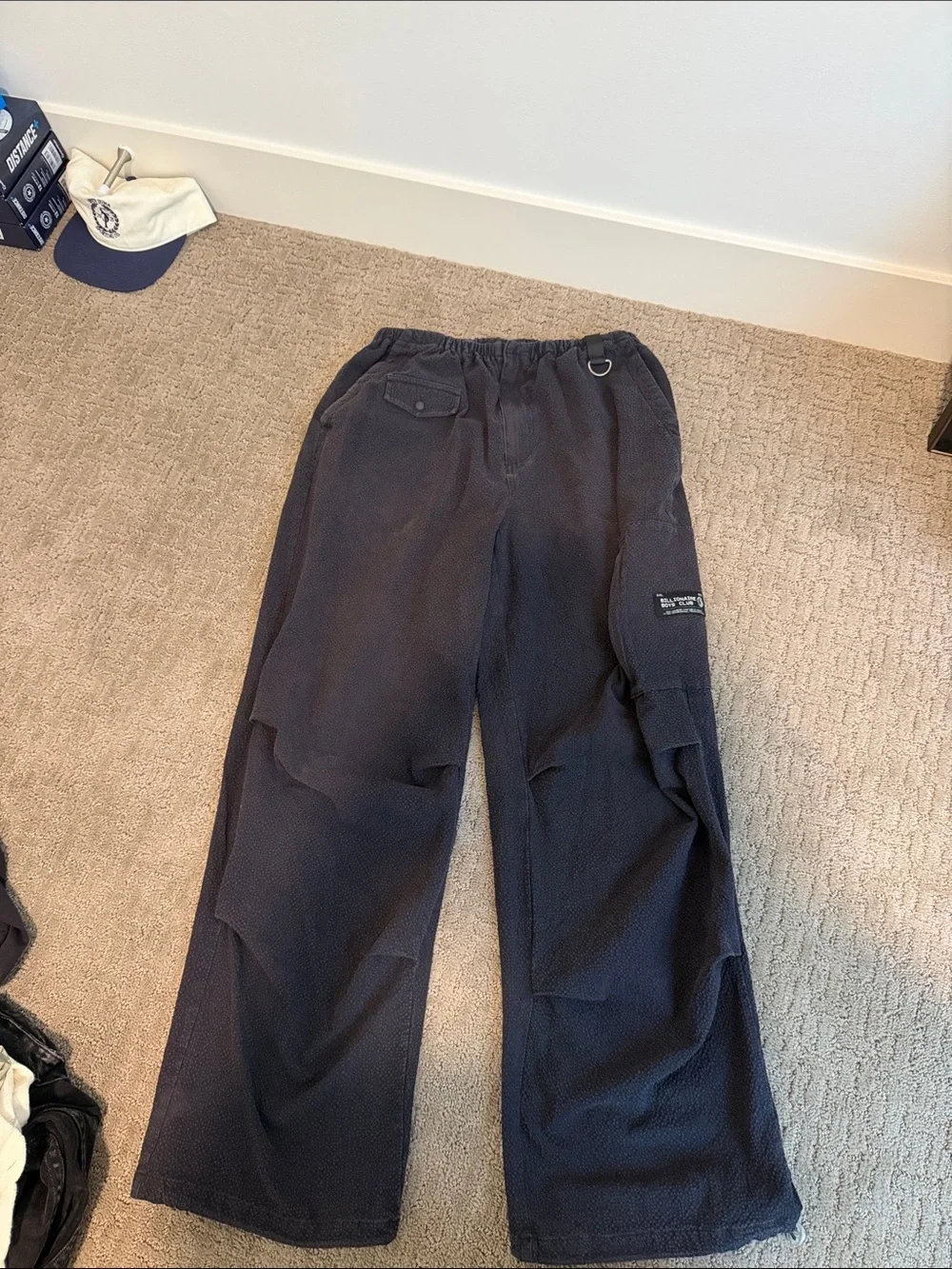 Billionaire Boys Club Black Cargo Fleece Pants