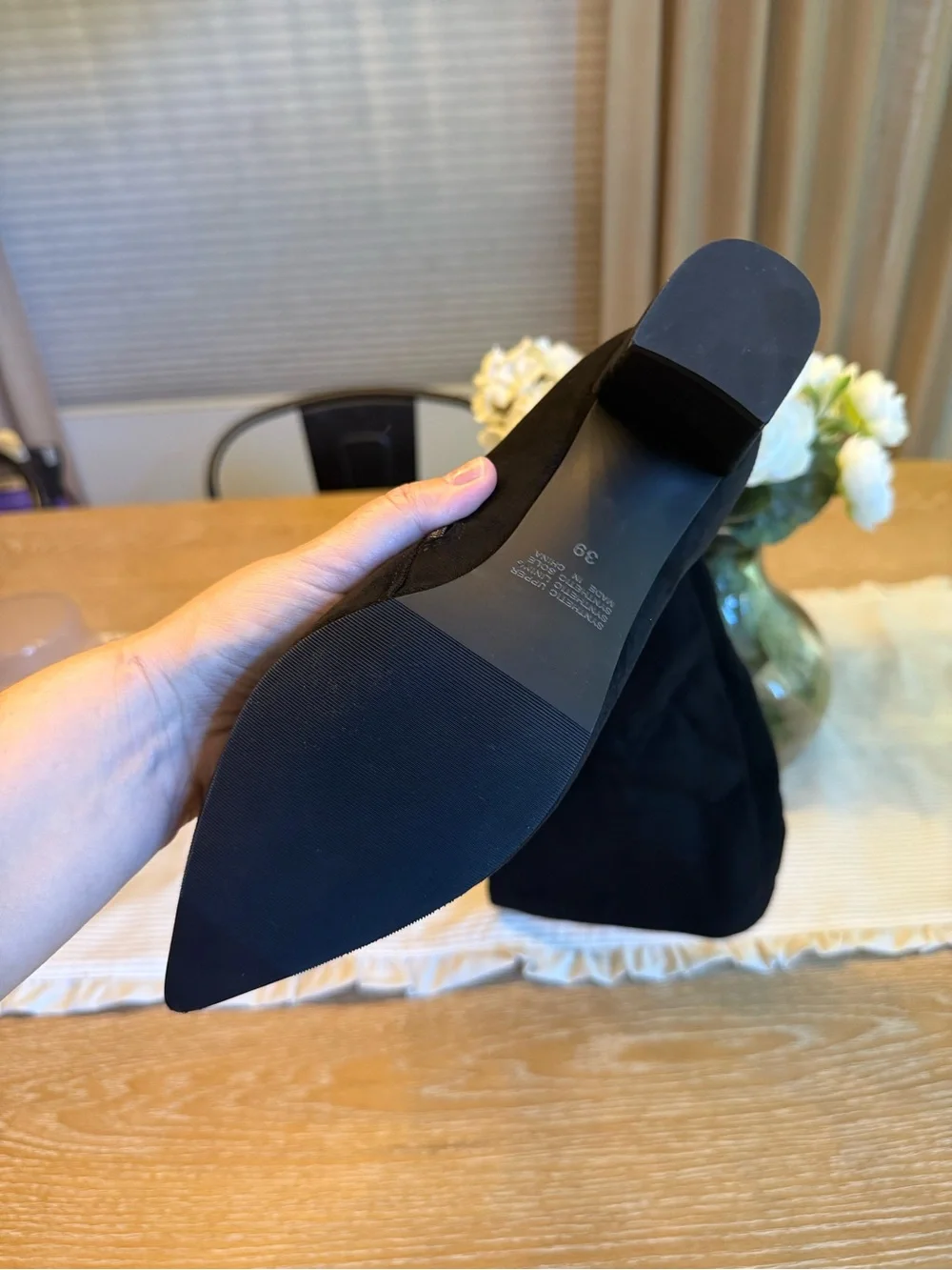 NIB Silent D Komass Black Microsuede Knee-High Boots Size 39 Wide