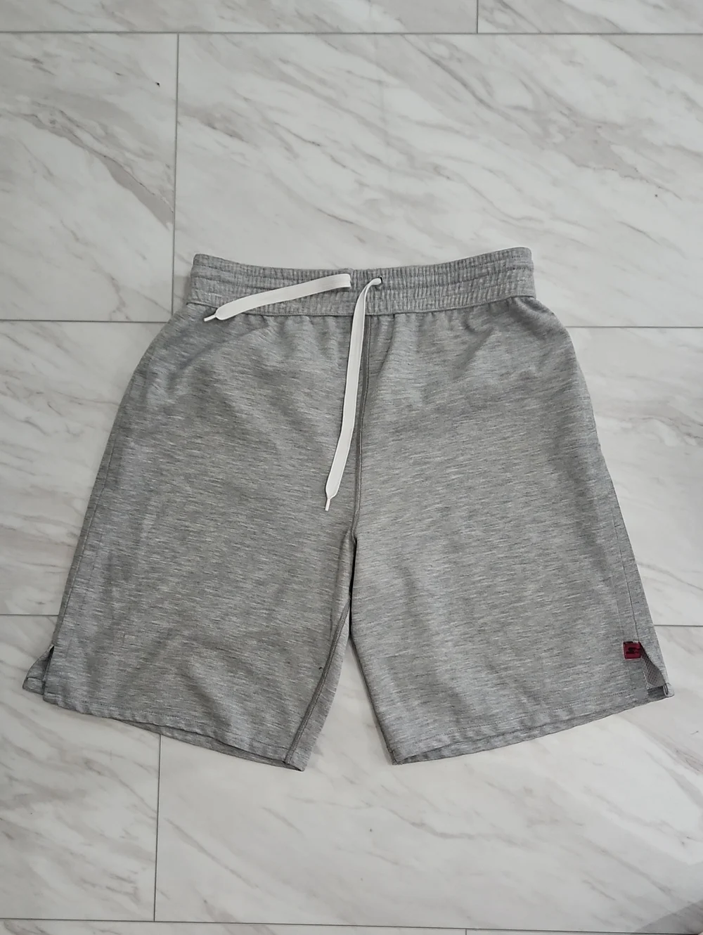 Men's Grey Athletic Drawstring Shorts