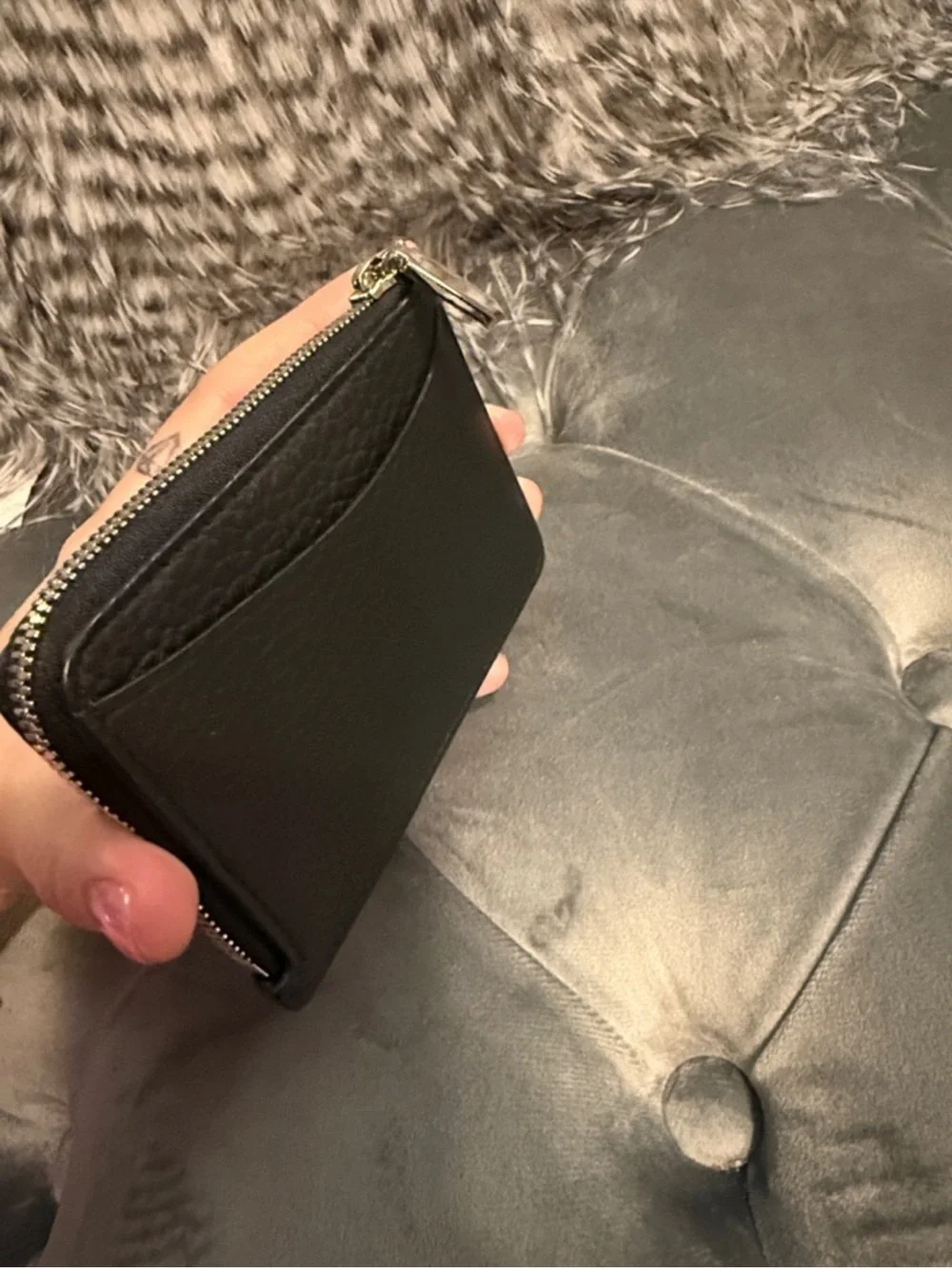 Tiffany & Co. black pebbled