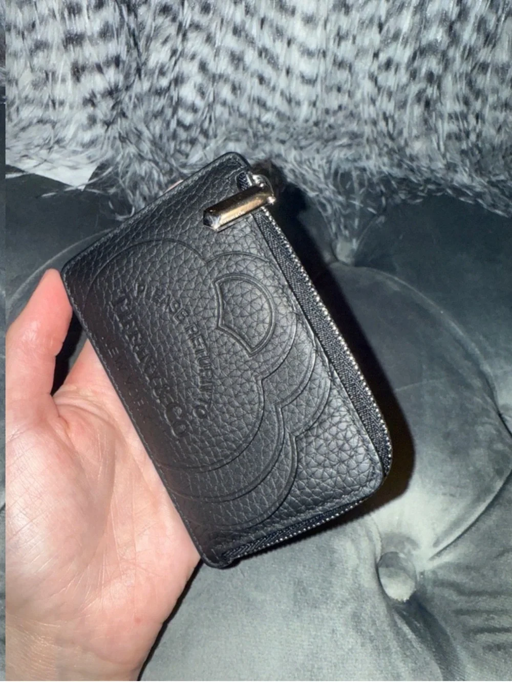 Tiffany & Co. black pebbled