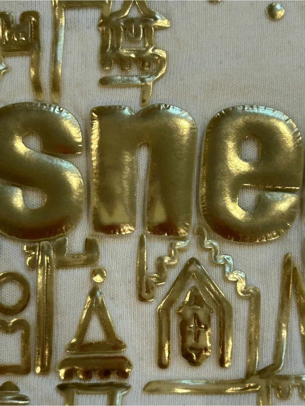 Disney World Cream and Gold Long Sleeve Spirit Jersey