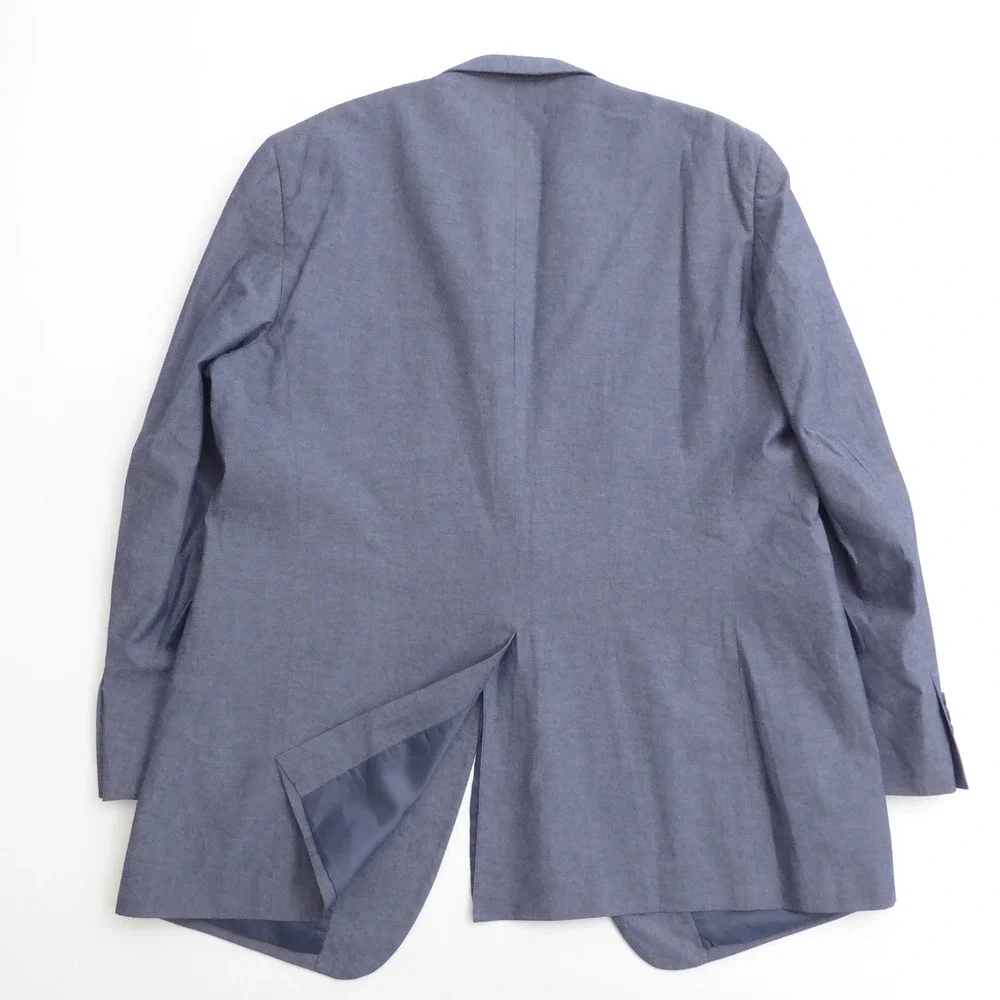Jos. A. Bank Mens Blazer Sport Coat Blue Classic Collection 100% Cotton 48L
