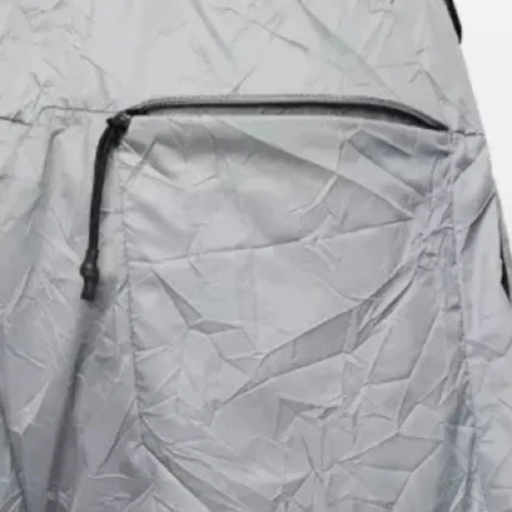 Nike Sportswear Tech Pack 9” Nylon Gray Crinkle Shorts CJ5188-073 XL