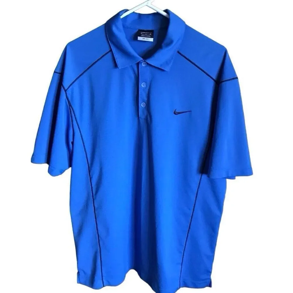 Nike Golf polo shirt Size XL Mens  blue athletic short sleeve