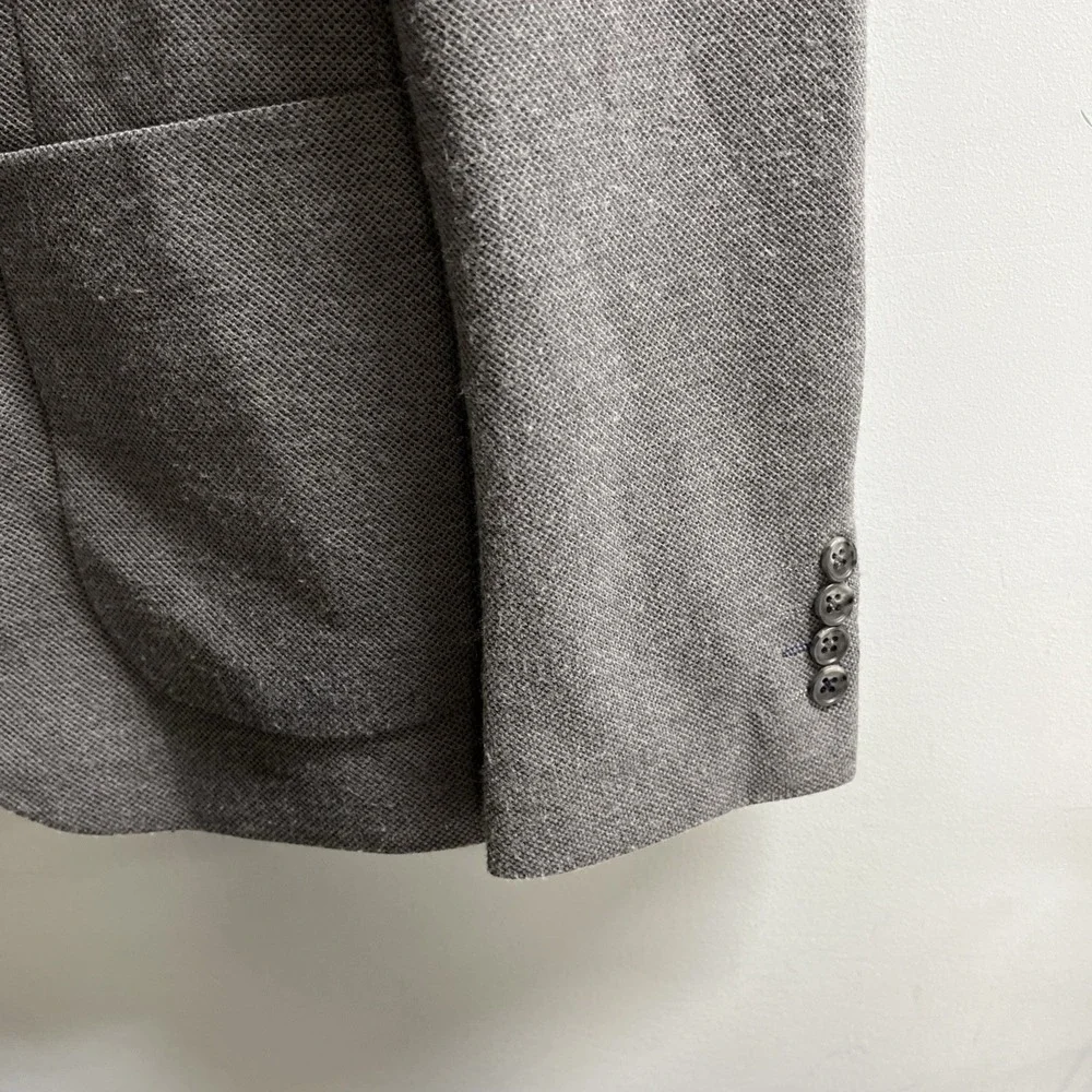 Steel & Jelly Blazer Mens US 40 Gray Textured Sports Coat Jacket‎ Office Career
