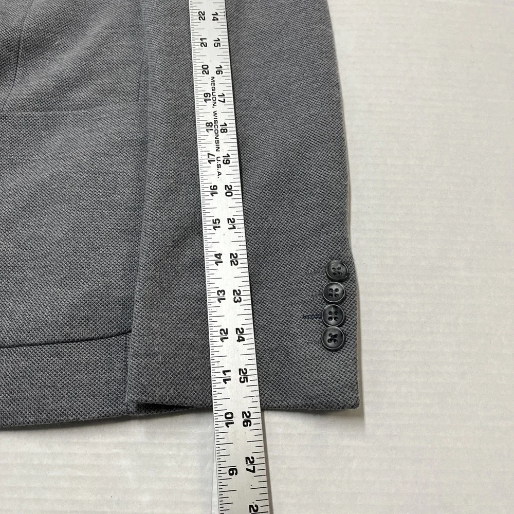 Steel & Jelly Blazer Mens US 40 Gray Textured Sports Coat Jacket‎ Office Career