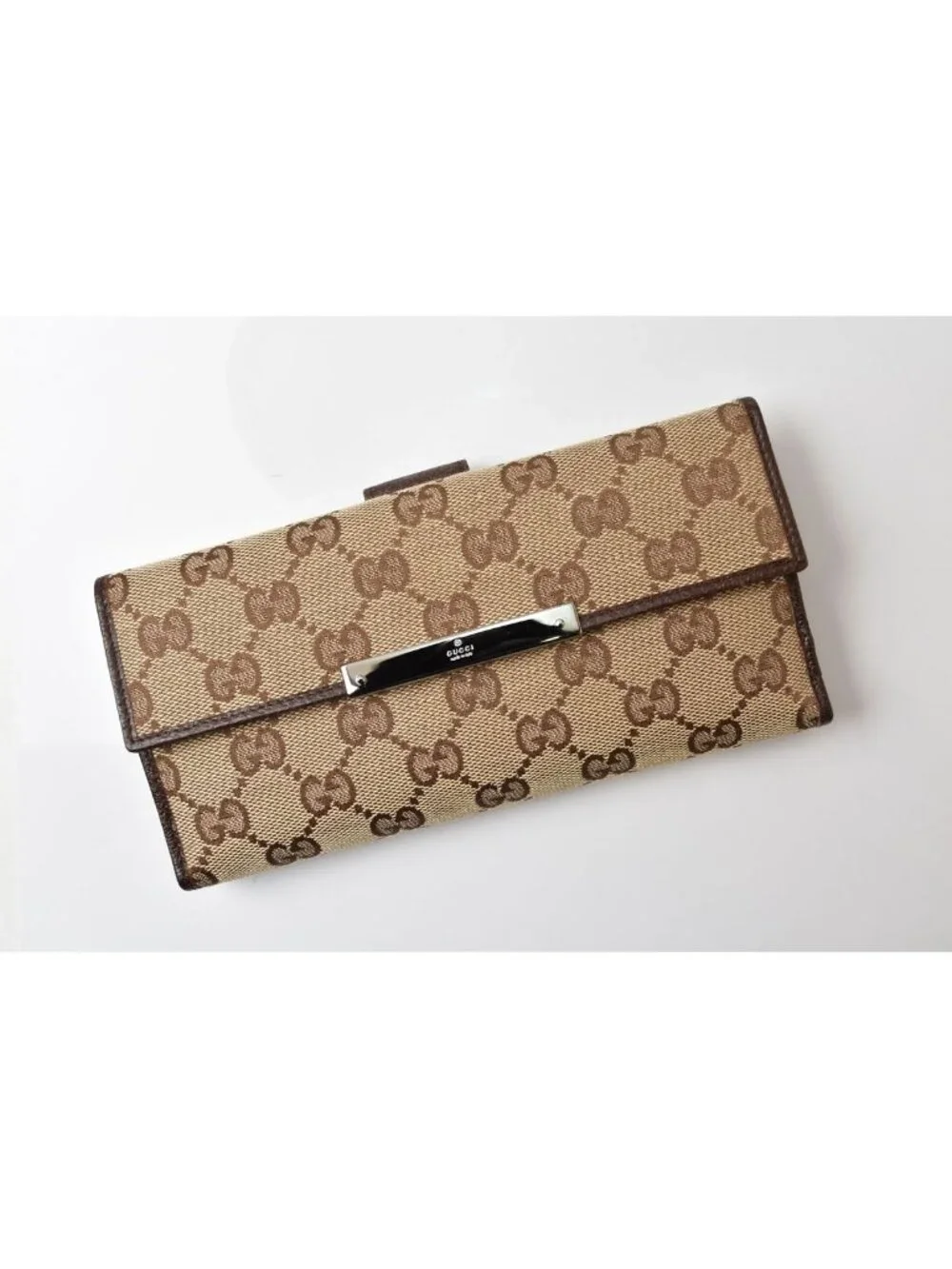 Gucci Wallet GG Canvas Brown Beige