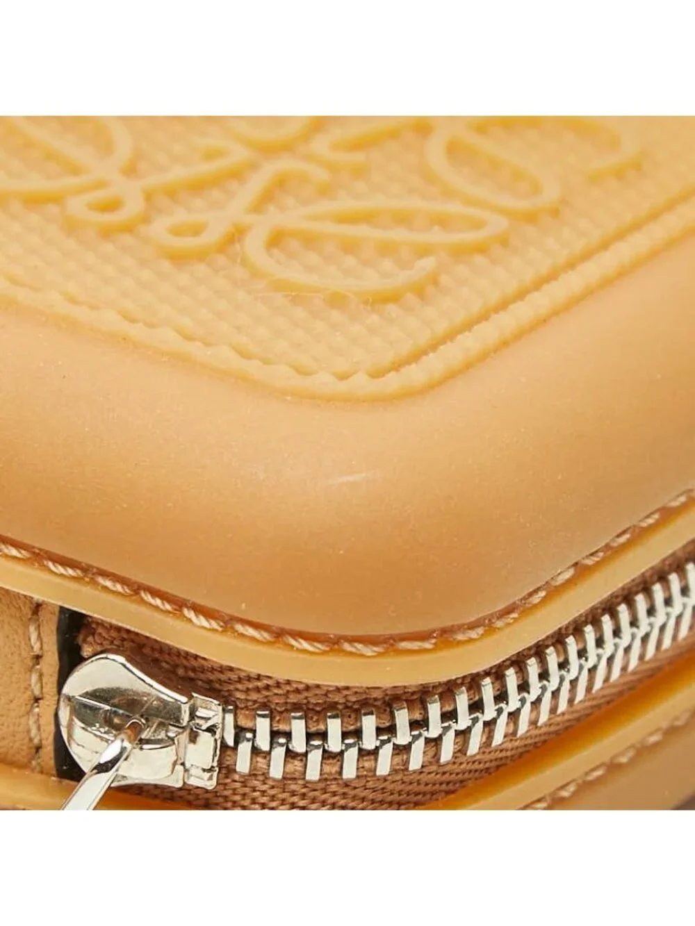 Loewe Anagram Coin Purse Brown Lava Leather