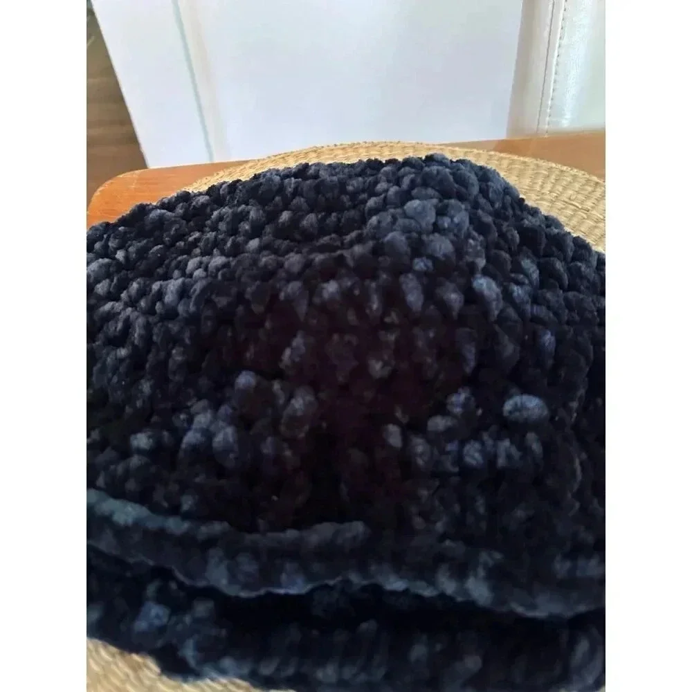 Women’s handmade Black large hat