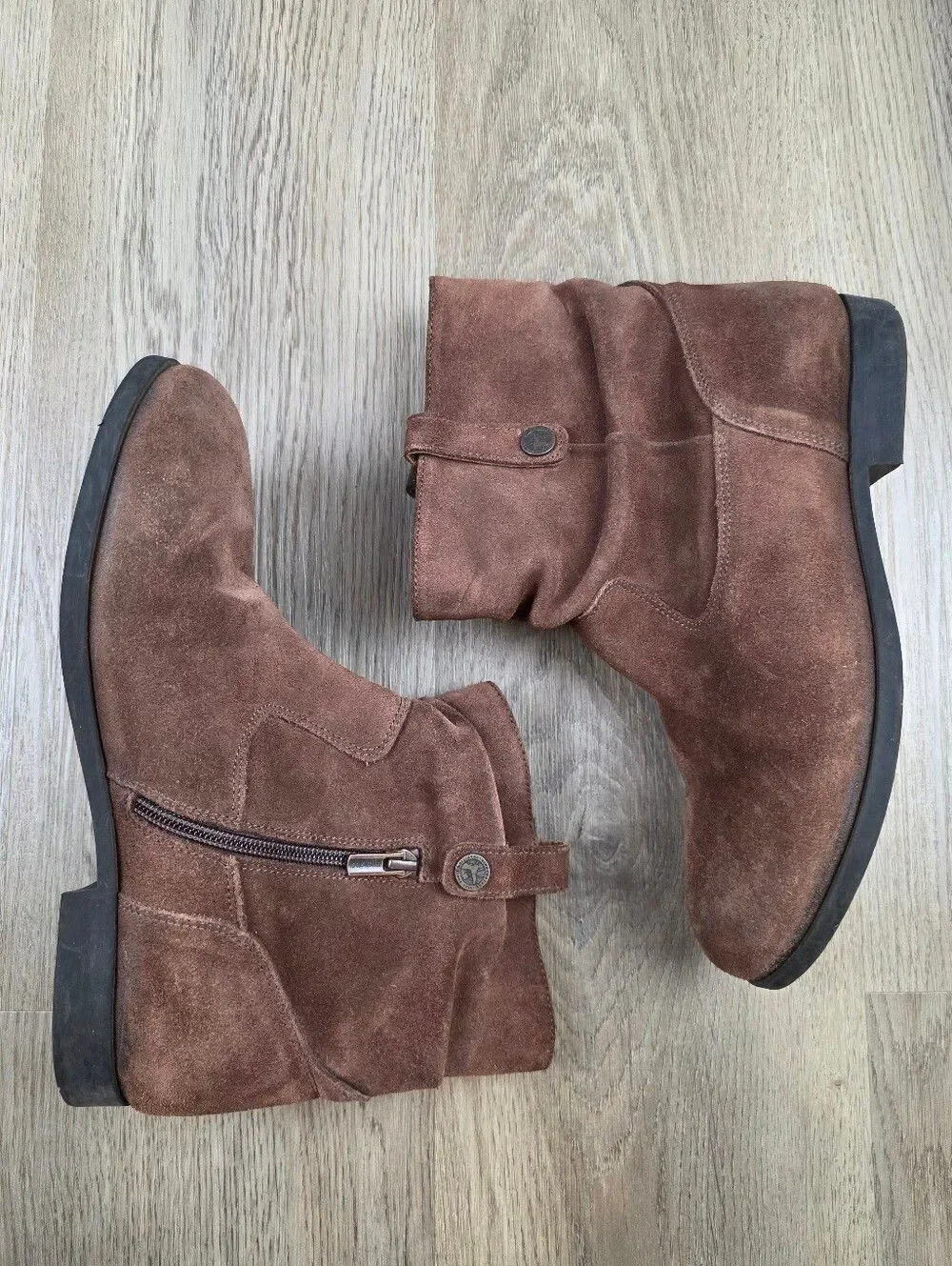 Birkenstock Sarina Suede Leather Ankle Boots Size 9
