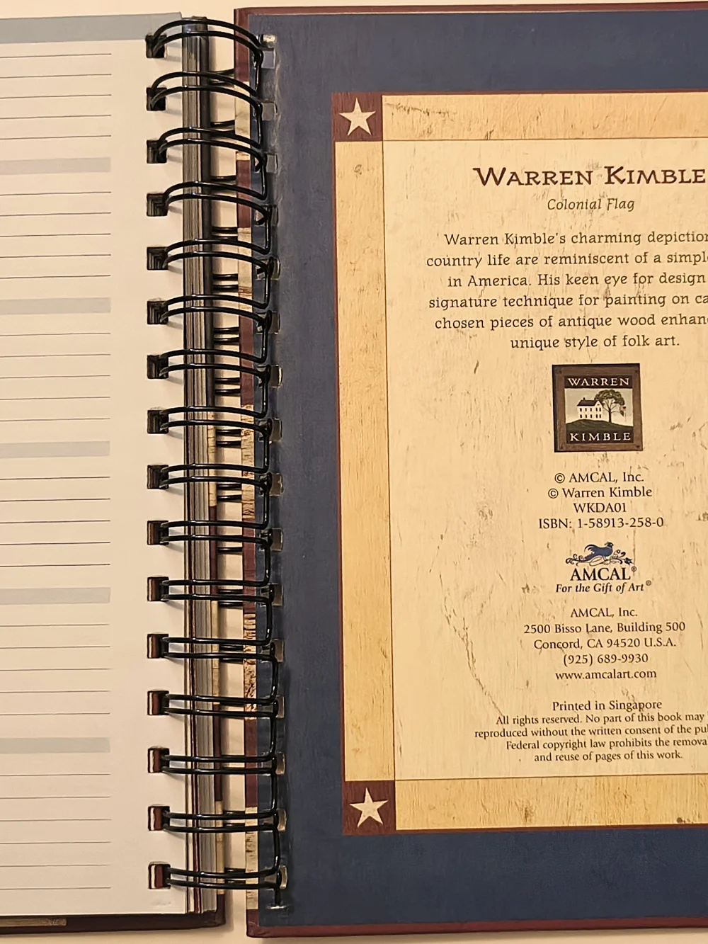 American Flag Address Book