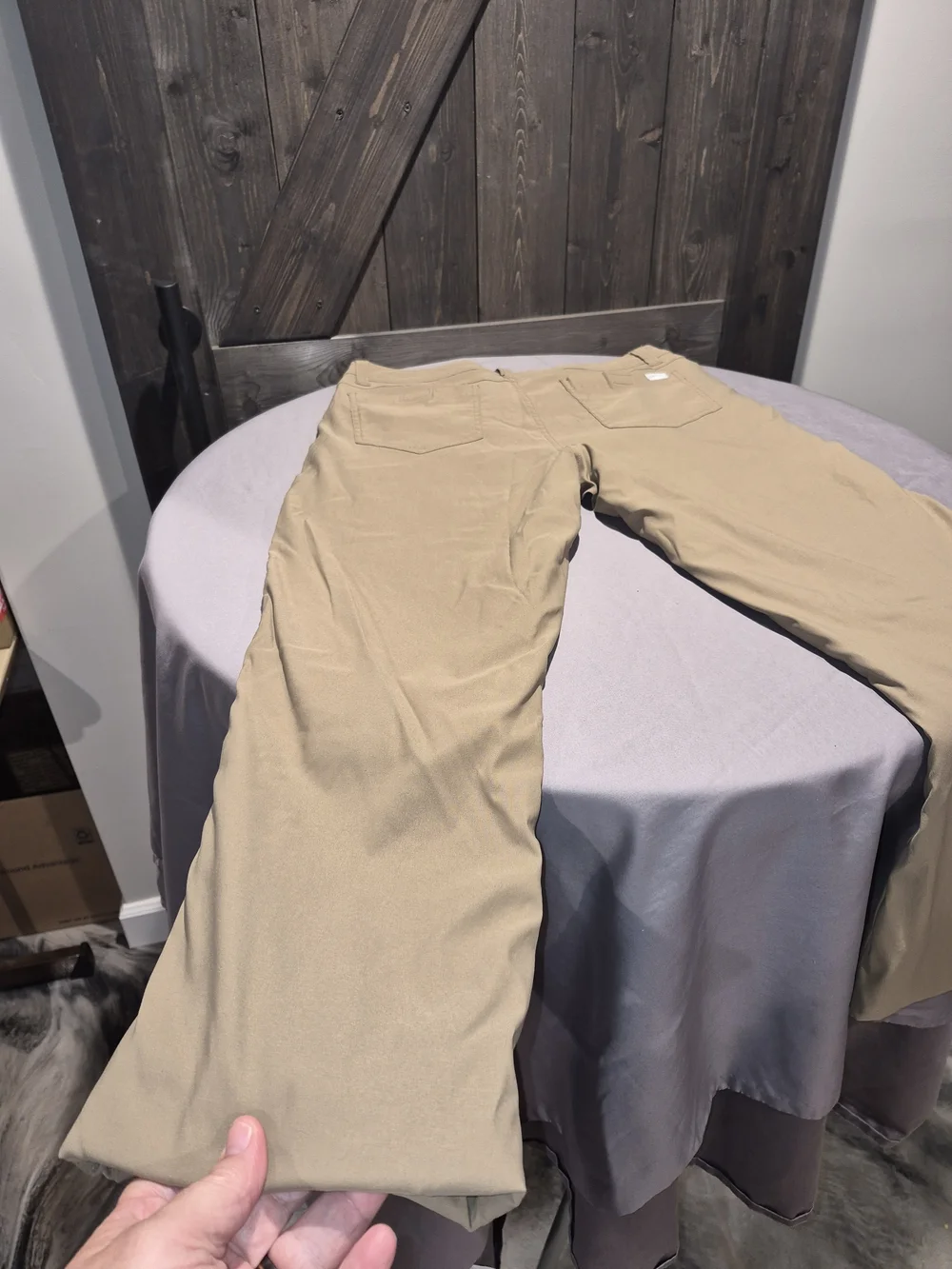 Orvis Men's Tan Fleece Lined Pants. Inseam Length Altered To 24