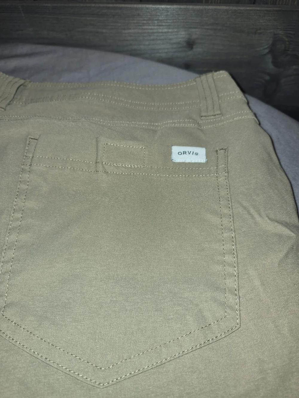 Orvis Men's Tan Fleece Lined Pants. Inseam Length Altered To 24