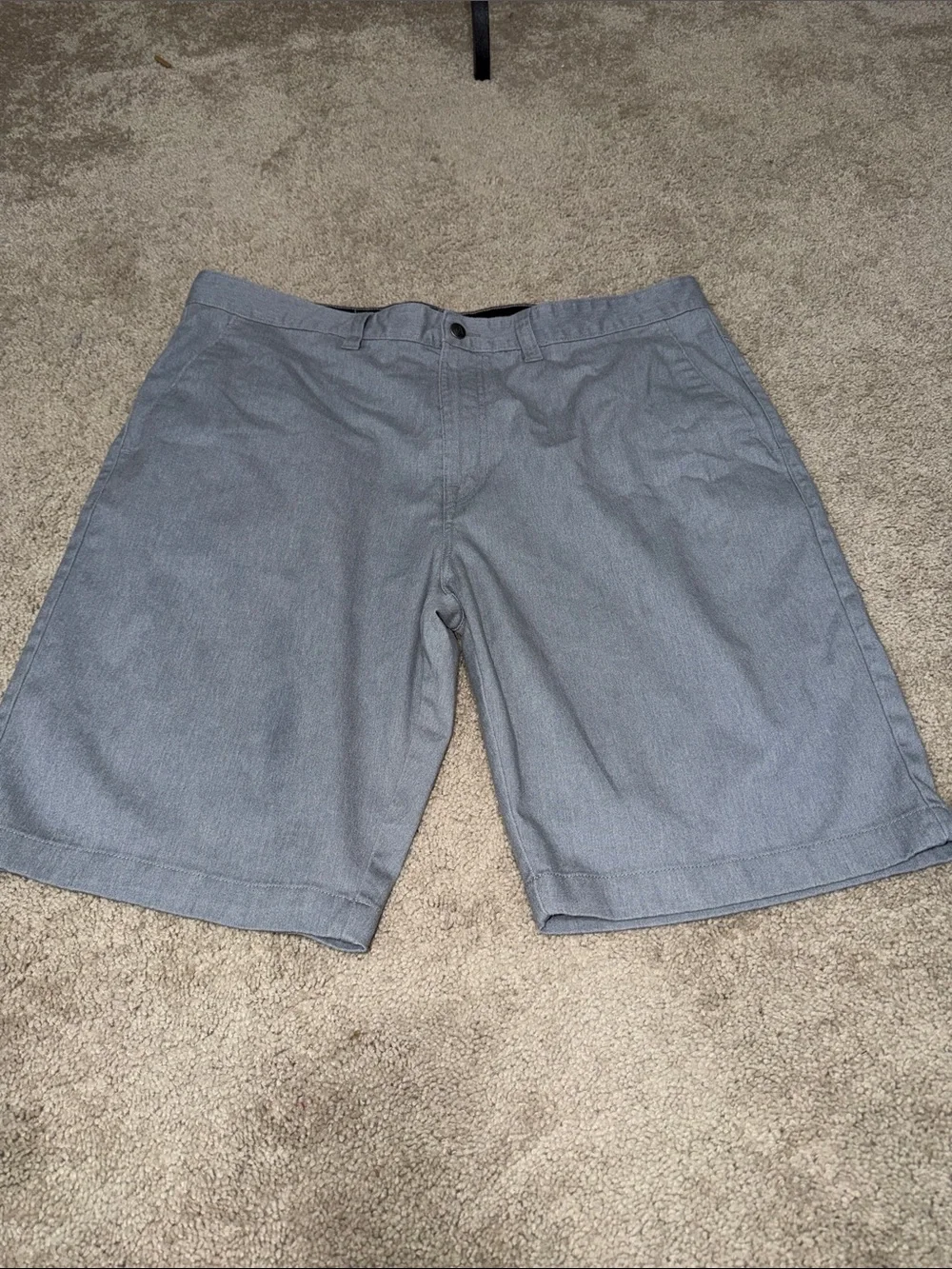 Volcom Men's Light Gray Flat Front Shorts