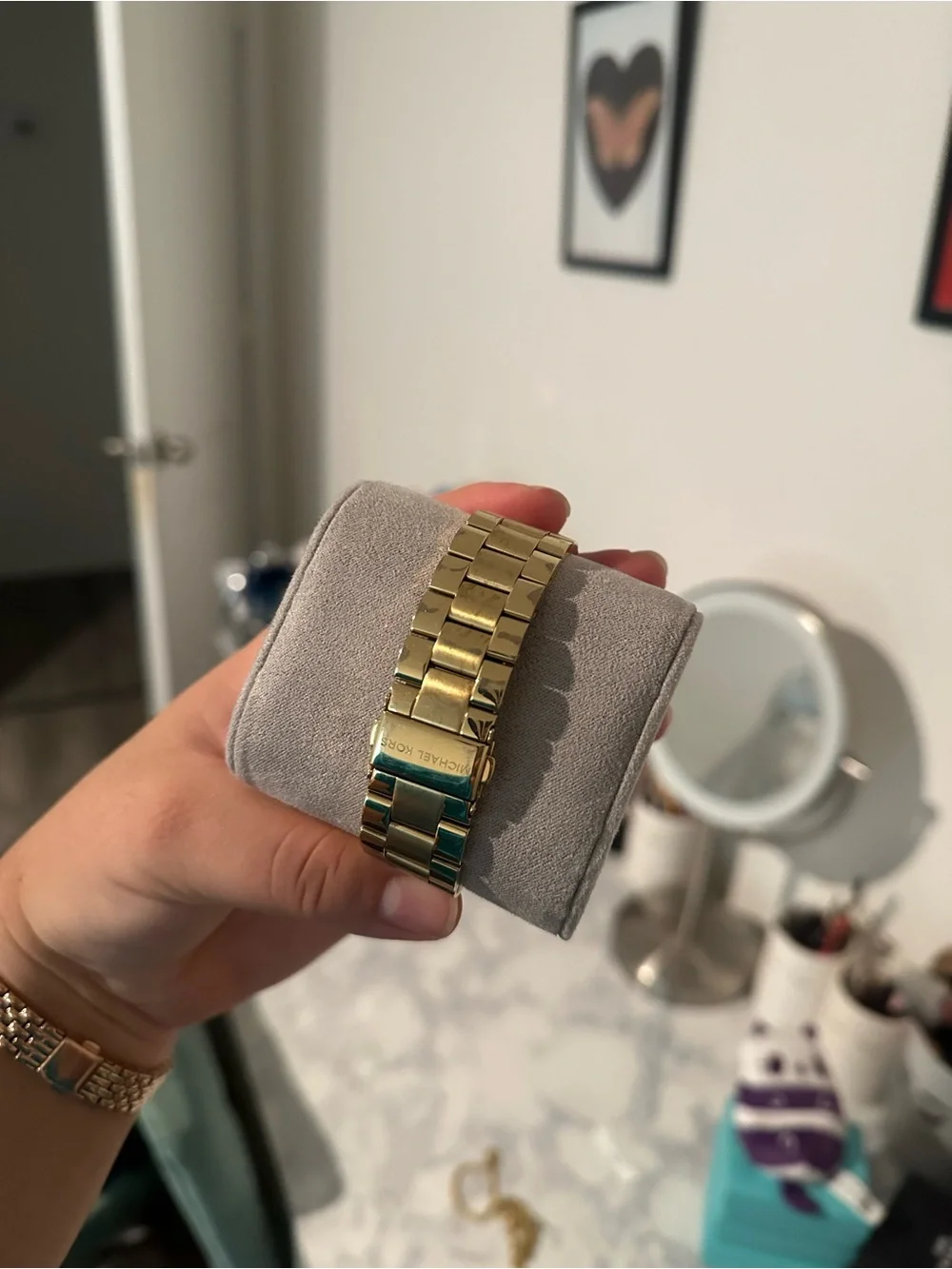 Michael Kors one gold