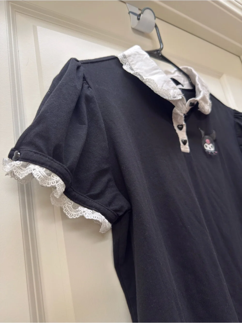 Kuromi Black Polo Top
