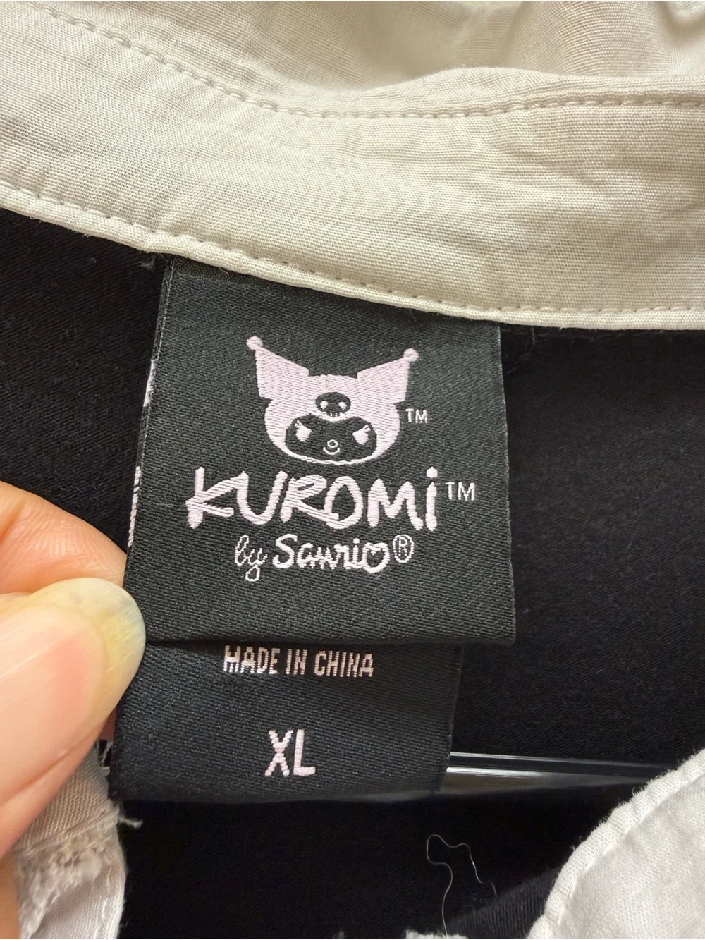 Kuromi Black Polo Top