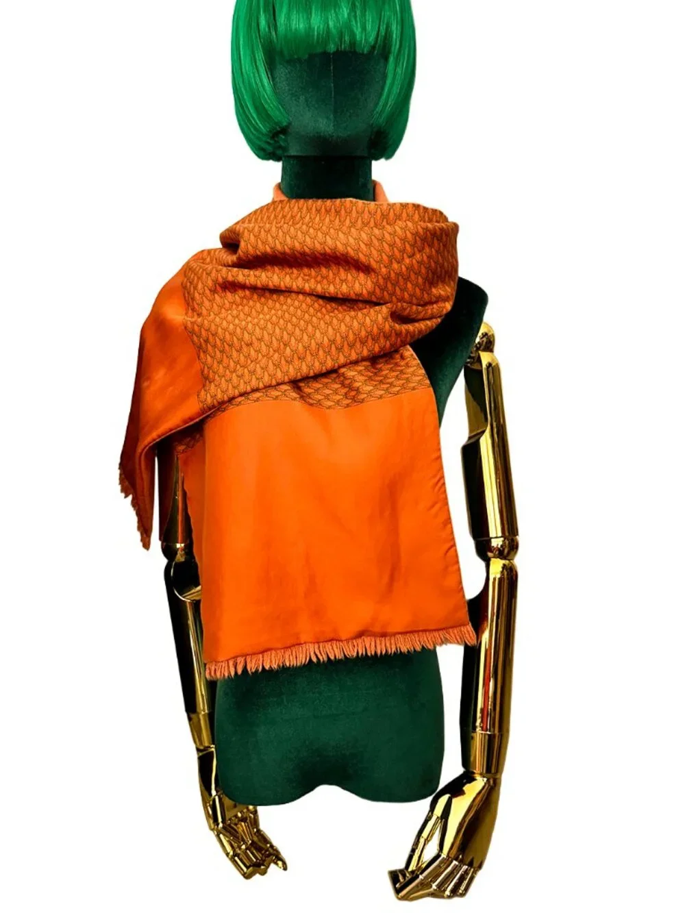 Hermès Long Scarf Angora and Silk