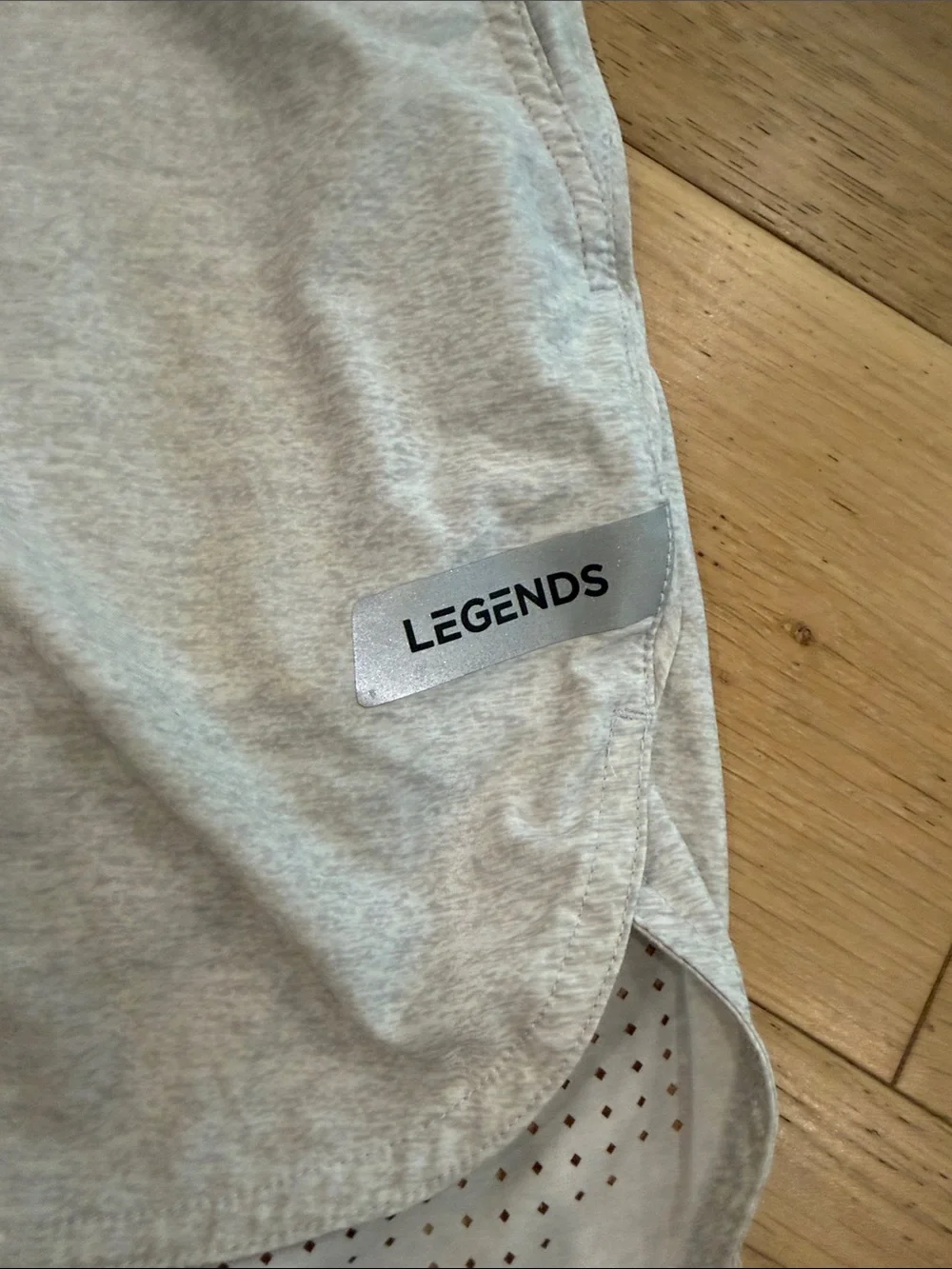 Legends 7” Men's Light Gray Athletic Drawstring Shorts