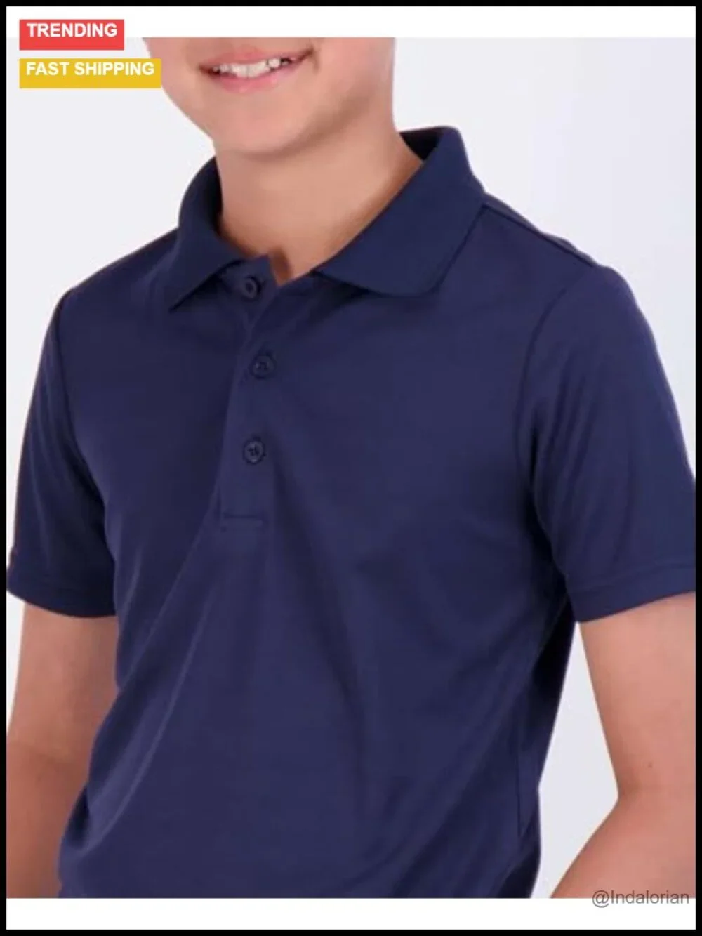 Boys Short Sleeve Polo Shirt 3-Pack Moisture-Wicking Athletic Golf School