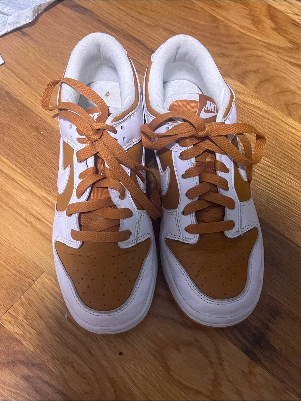 Nike Low Dunks White/Burnt Orange