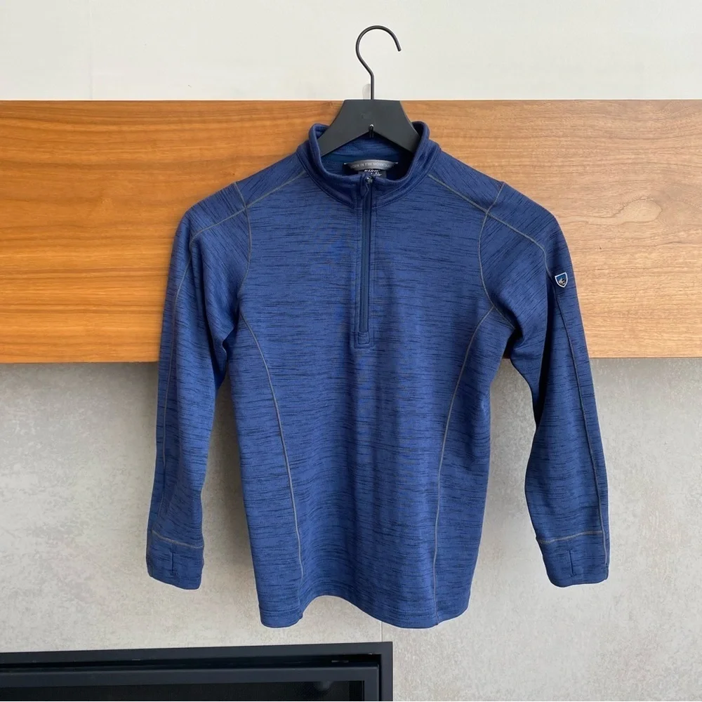 Kuhl Boy's Alloy Quarter Zip Under Layer Shirt, Síze Boy’s S (7-8)